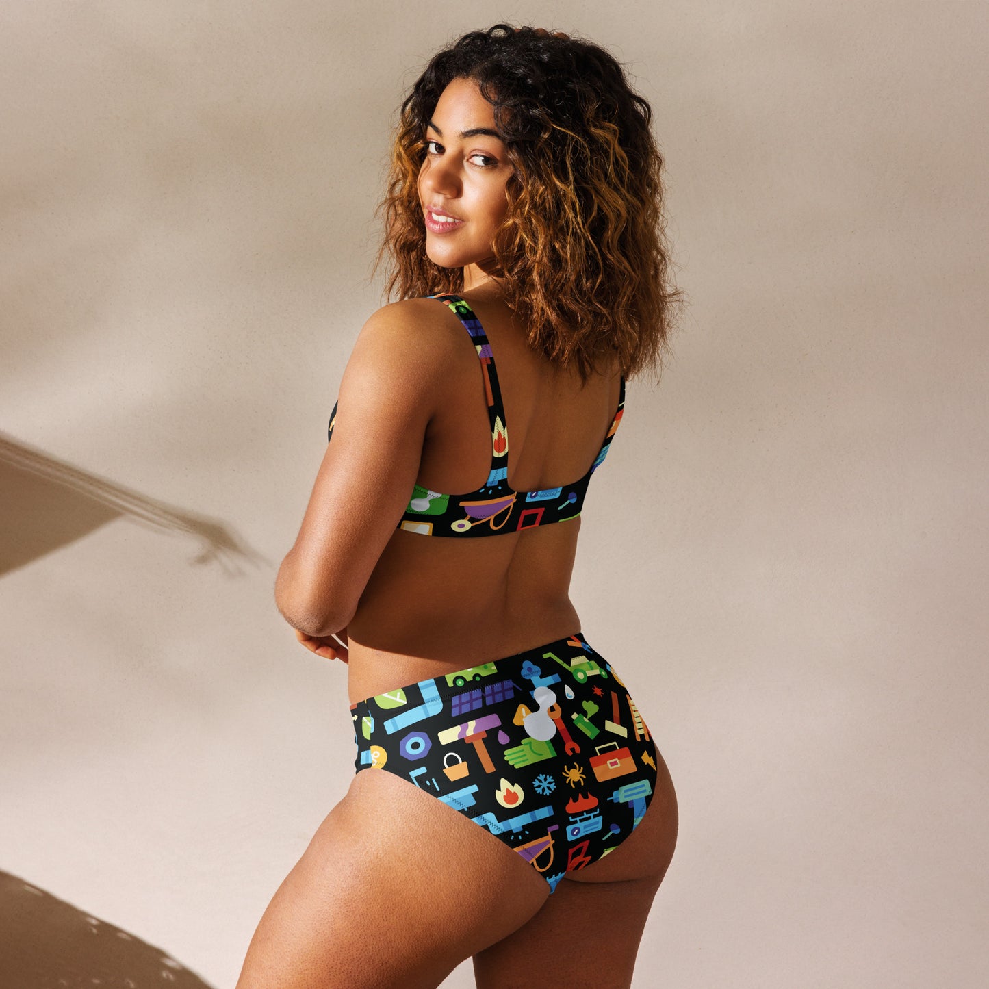 Recycled high-waisted bikini | ServiceM8 Pattern